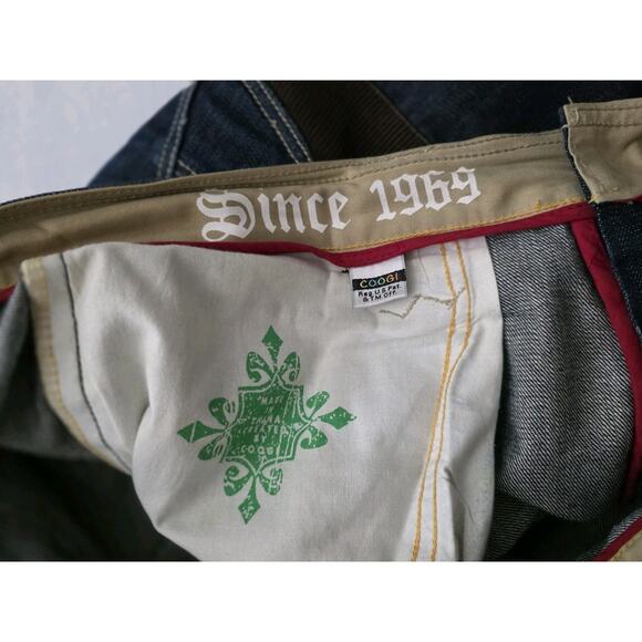 Coogi Jeans Men's 40"x 34" Wide Leg Denim Trap/Skeet Collection Brown Hip-Hop - Picture 9 of 13